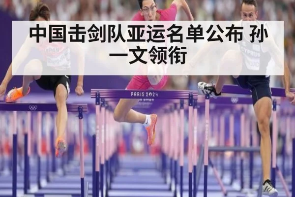 中国击剑队亚运名单公布 孙一文领衔
